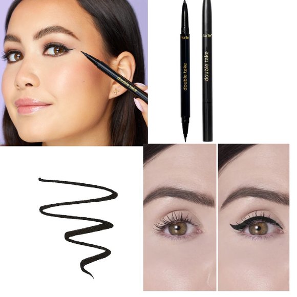 NIB ✅ Tarte #BLACK  Double Take Eyeliner ✨ New in box - Picture 3 of 16